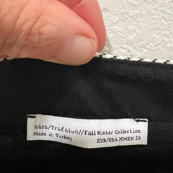 ZARA Trafaluc fall winter collection smock shirt tunic, 28, white black stripes - Picture 8 of 10